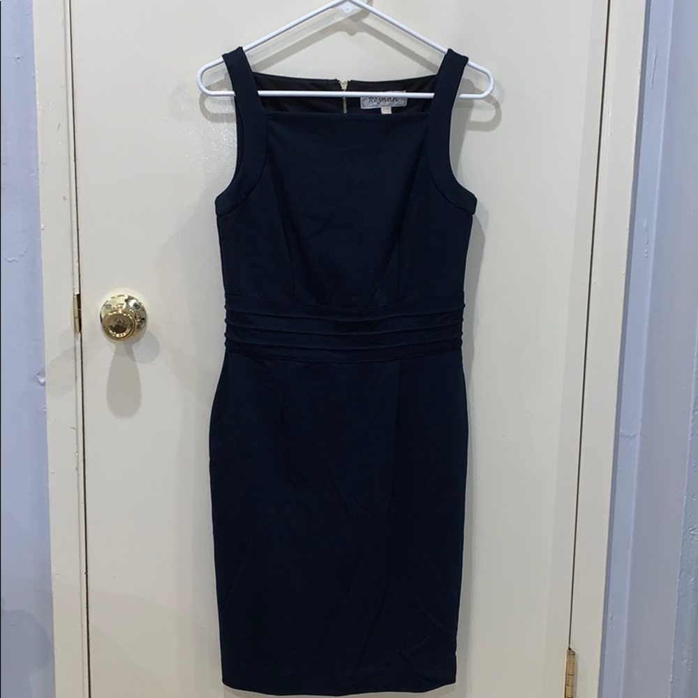 Strapped Pencil Dress Dark Blue
